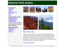 Tablet Screenshot of nationalparkguides.com